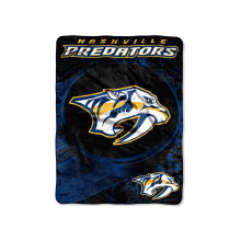 Northwest NHL Nashville Predators Unisex-Erwachsene Micro Raschel-Überwurfdecke, 116,8 x 152,4 cm, Ice Dash