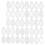 42Pcs White Reusable Body Painting Stencils for Face Makeup Decor 8