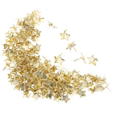 200 stuks 14 mm goudkleurige metalen sterrennageltjes voor scrapbooking