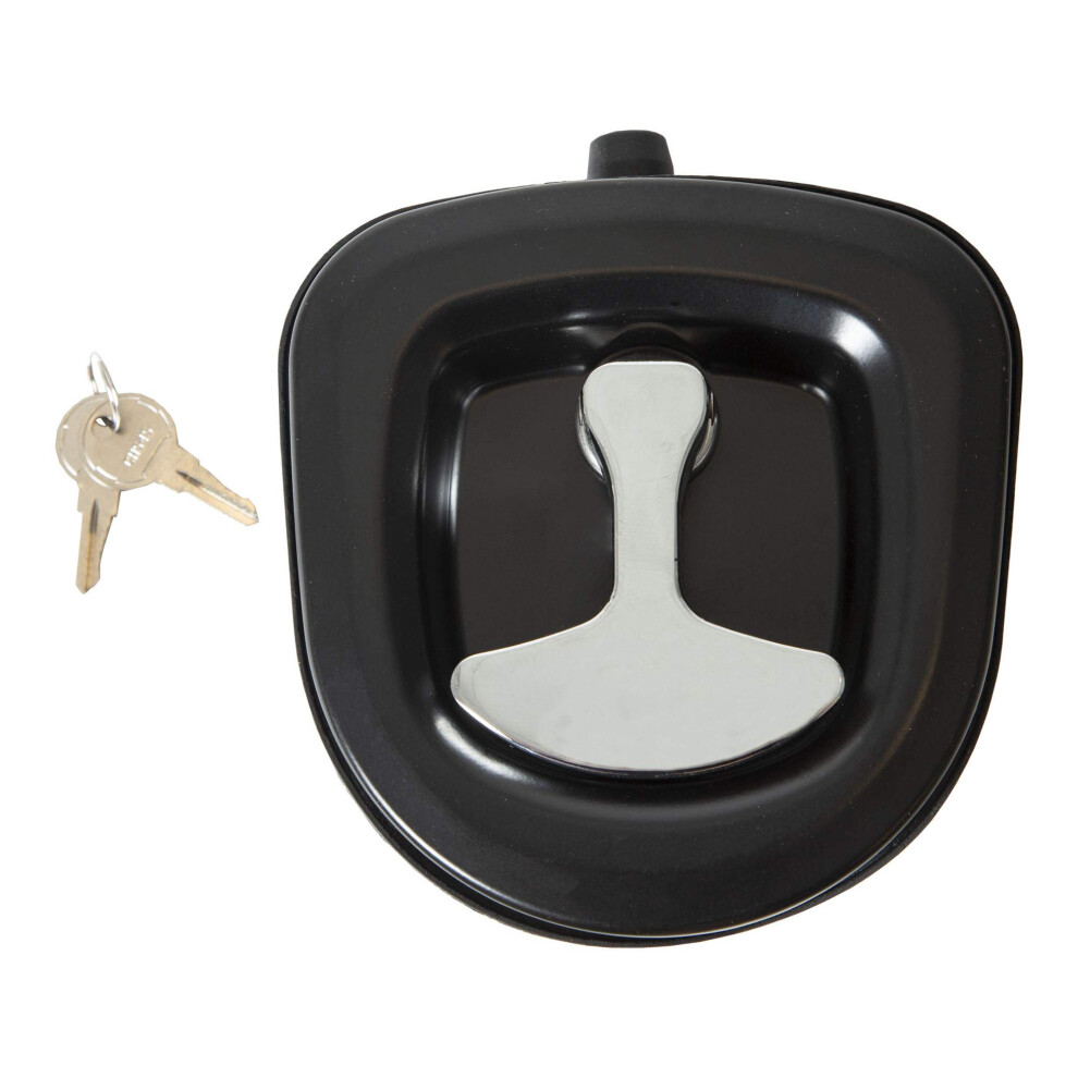 Buyers Products Ll9000 Single Point Compression Latch For Underbody Truck Tool Box With Blind Studs 1/2 Inch Gasket And Cylinder With Keys Replacem Black 724920088886