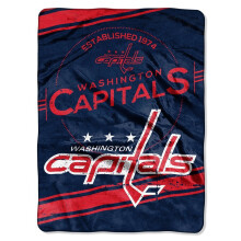 Northwest NHL Washington Capitals Unisex-vuxen Raschel slngfilt 60"" x 80"" stmpel