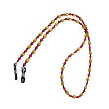 brilriem vintage met kralen antislip zonnebrilhouder