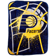 Northwest NBA Indiana Pacers Unisex-Erwachsene Raschel-Überwurfdecke, 152,4 x 203,2 cm, Shadow Play