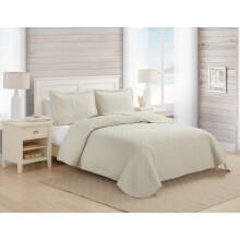 Tommy Bahama Home Juego de edredσn suave con fundas a juego, decoraciσn ligera para el hogar para todas las estaciones, tamaρo King Chevron Dune