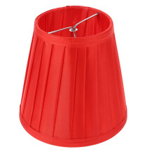 2Pcs Red Cloth Lampshade Durable Table Lamp Cover Elegant Home Decor