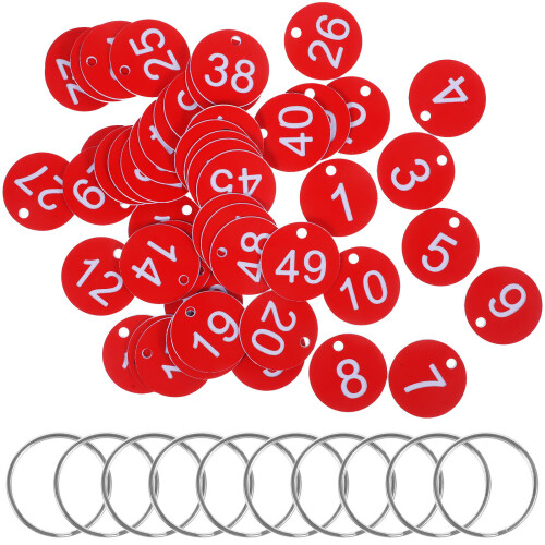 50 sets cijferlabels met ringen 2