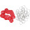50 sets cijferlabels met ringen 6