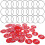 50 sets cijferlabels met ringen 4