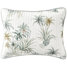 Tommy Bahama - Ropa de cama estαndar de algodσn con cierre de sobre, prelavada para mayor suavidad (Serenity Palm Blue 21"""" x 27"")