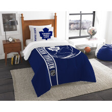 Edredσn y funda de almohada doble Puck de Toronto Maple Leafs del noroeste de la NHL