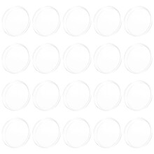 20Pièces Plaques De Pétri Transparentes Pour Culture Microbiologie