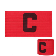 fußball-captain-armband verstellbar für fußball rugby basketball rot