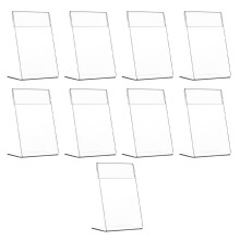 9-teiliger Acryl-Displayständer, L-förmiger Schildhalter für Tischkarten