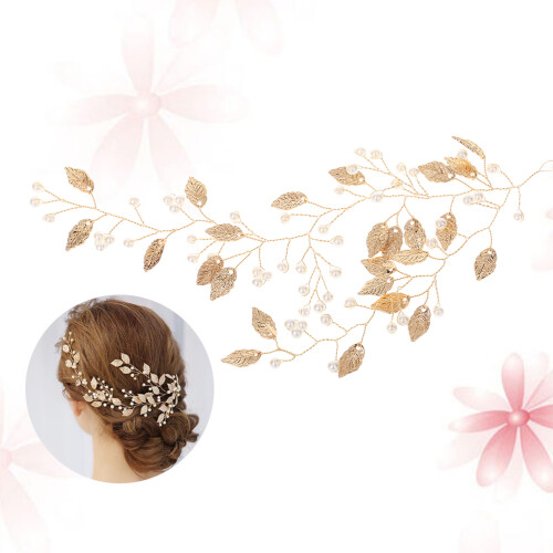 Gouden Hoofdtooi Met Parels Haarversiering 1