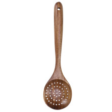 Teak Küchenutensilien Siebeimer Schaumlöffel Abtropflöffel 28x8,2 Cm