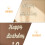 1 set holz happy-birthday- mit für 7