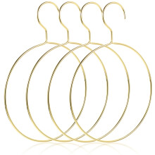 4Stück Nordic Style Schal Ring Hänger Metall Kleidung Gürtel Hänger