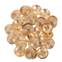 30Stk 23mm Metall Schnalle Lochmuster Für DIY Hellgolden