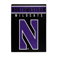 Northwest NCAA Northwestern Wildcats Raschel-Überwurfdecke, 152,4 x 203,2 cm, Basic