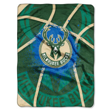 Northwest NBA Milwaukee Bucks Unisex-vuxen Raschel Throw Blanket 60"" x 80"""" Shadow Play