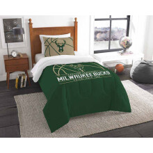 Northwest NBA Milwaukee Bucks Doudou et taie d'oreiller Twin Reverse Slam