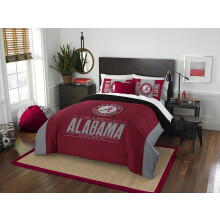 Northwest NCAA Alabama Crimson Tide Parure de lit et taies d'oreiller unisexe pour adulte Full/Queen Modern Take