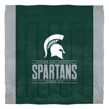 Northwest NCAA Michigan State Spartans Unisex-Erwachsene Bettdecken- und Kissenbezge-Set Full/Queen Modern Take