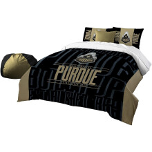 Northwest NCAA Purdue Boilermakers Ensemble d'dredon et de taies d'oreiller unisexe pour adulte Full/Queen Modern Take