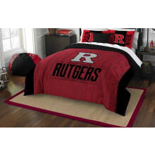 Northwest NCAA Rutgers Scarlet Knights Juego de edredσn y funda de almohada unisex para adultos Full/Queen Modern Take