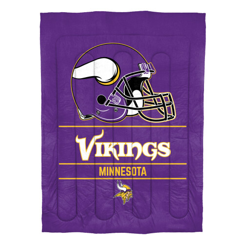 Northwest NFL Minnesota Vikings Consolatore e Sham Set Completo/Queen Draft
