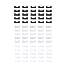 120Stk Selbstklebende Kabelclips Tpr Bunt Kabel Organizer Clips