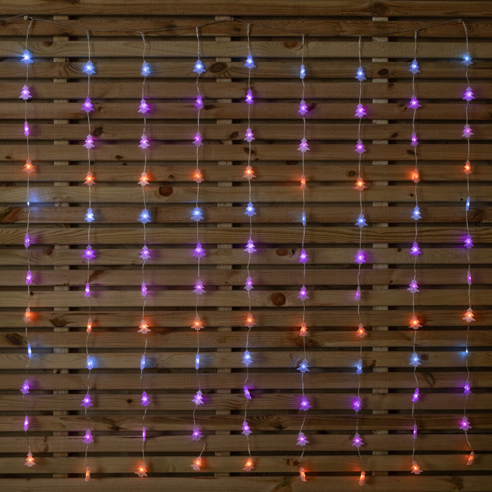 Samuel Alexander Flexibrights 108 Rainbow Led Christmas Tree Curtain Lights 1.2 X 1.2M - Image 4