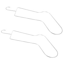 2 metall sockenformhalter 42 x 22,5 cm zum spannen