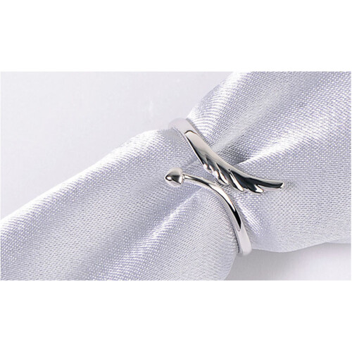 verstellbarer damenring mit - -design silber 1
