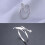 verstellbarer damenring mit - -design silber 3