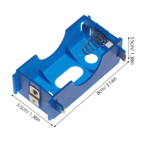 4-teiliges D-Batteriefach Serie/Parallel, blau 1