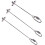 3-teiliger -halter für gemüse, und vogelfutter 5