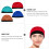 4 elastische -caps, unisex, glatt, bunt, kuppel-design 11