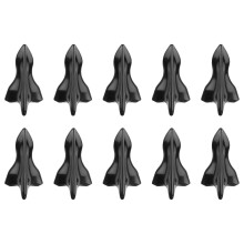 10 auto- -flossen-stil aus carbonfaser, schwarz