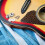 Gitarrenbandhalter Silber 2 4