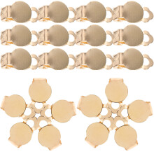 100Stk Clip-on Ohrclips Gold Für Damen Mädchen Nicht Gepierct Schmuck