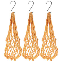 3Stk Nylon Hühner Futternetz Gemüsehalter Beige Fürs Zuhause