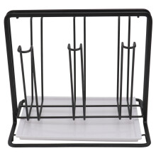 Schwarzer Metall Becherhalter Für Küche Robuster Tassen Organizer