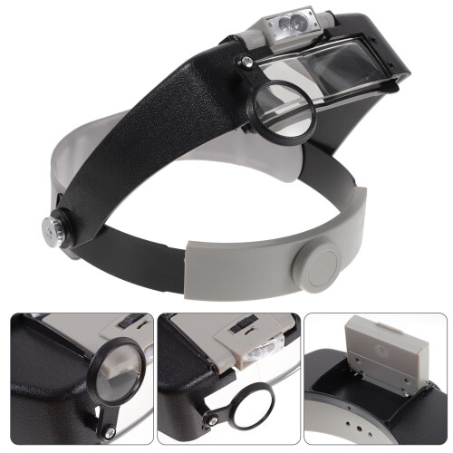 1 Set Wartungslupe, Kopfmontierte Leselupe mit LED-Licht ( ) 2