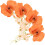 4Stk Seidenblumen Tischdekoration 9