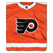 Northwest NHL Philadelphia Flyers Unisex-Erwachsene Raschel-Überwurfdecke, 127 x 152 cm, Jersey