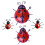 4er-set ladybird wanddekoration, 1