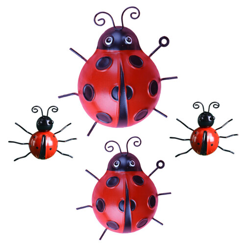 4er-set ladybird wanddekoration,