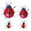 4er-set ladybird wanddekoration, 3