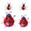 4er-set ladybird wanddekoration, 2